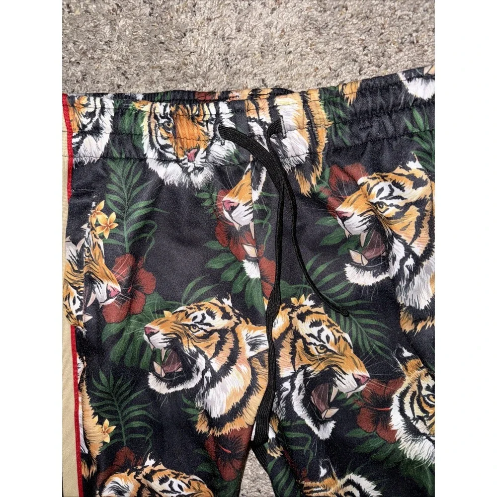 Victorious Lounge Jogger Pajama Tiger Print Drawstring  Pants Youth Large 14-16‎